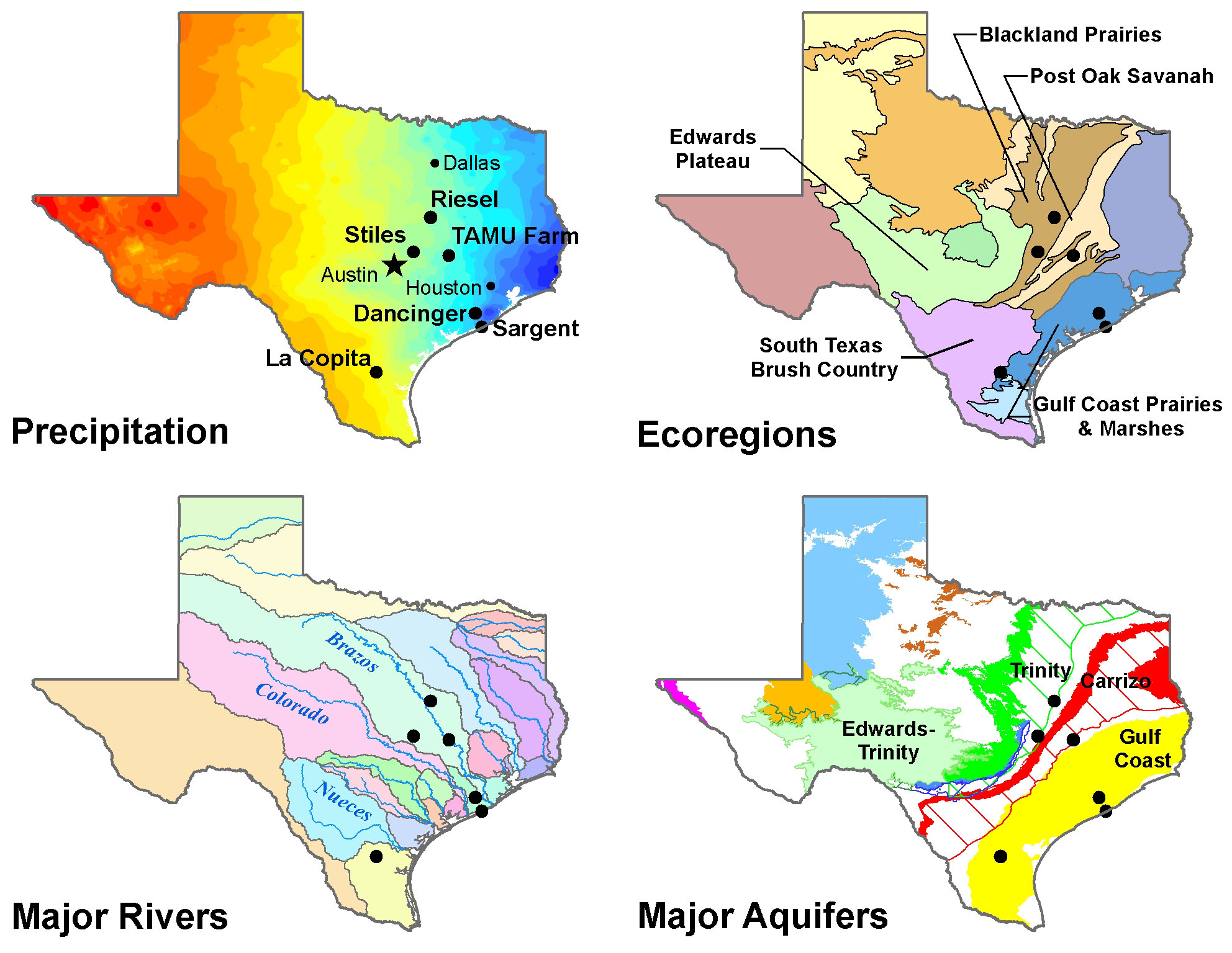 Texas River Basin Map